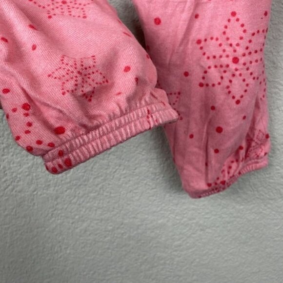 New BP Comfy Print Brushed Knit Pajamas Long Sleeve Top and Pants Pink Snowflake - Picture 7 of 10